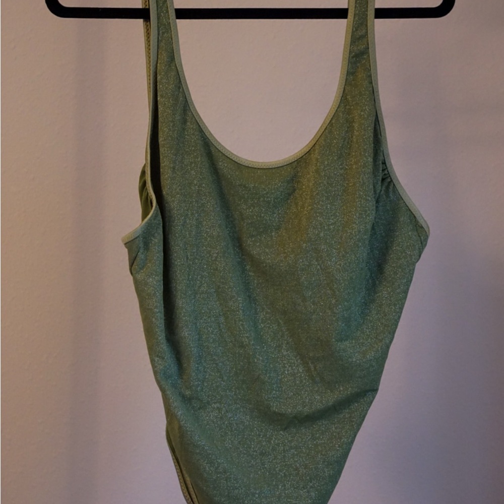 Elegant Green One-Piece Swimsuit